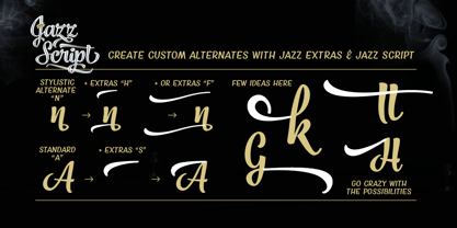 Jazz Script Font Poster 4