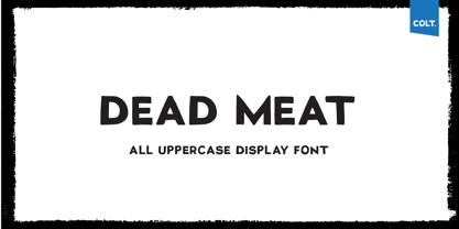 Dead Meat Font Poster 4