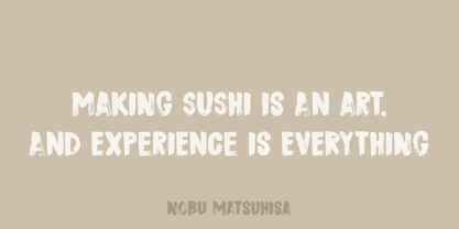 Sushi Bar Font Poster 4