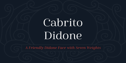 Cabrito Didone Font Poster 1