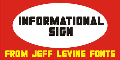 Informational Sign JNL Font Poster 1