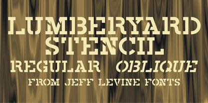 Lumberyard Stencil JNL Font Poster 1