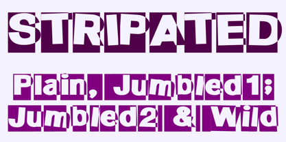 Stripated Font Poster 2
