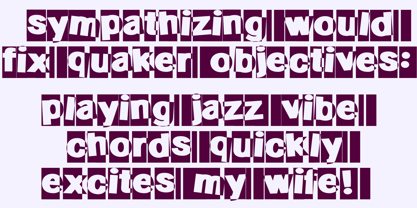 Stripated Font Poster 4