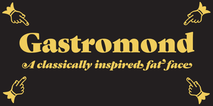 Gastromond Font Poster 1