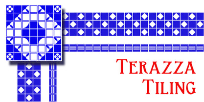 Terazza Tiling Font Poster 1