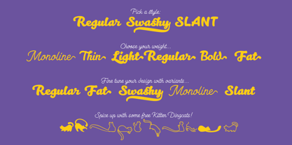 Kitten Font Poster 7