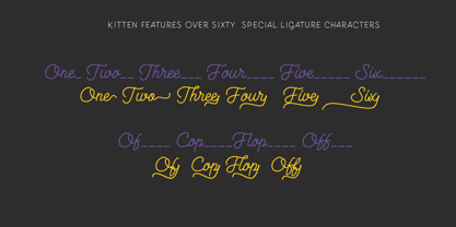 Kitten Font Poster 11