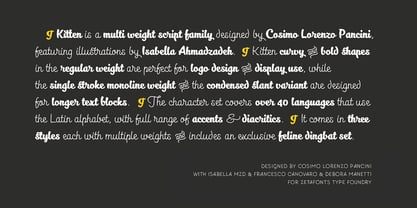Kitten Font Poster 1