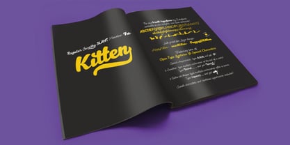 Kitten Font Poster 8