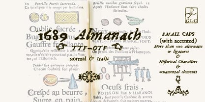 1689 Almanach Font Poster 2