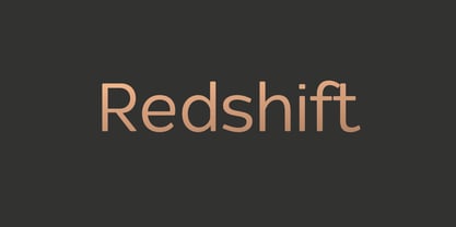Redshift Font Poster 1
