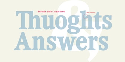 Zornale Title Font Poster 6