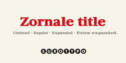 Zornale Title Font Poster 1