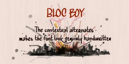 Bloc Boy Font Poster 1