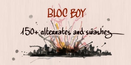 Bloc Boy Font Poster 2