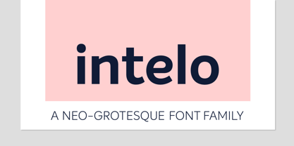 Intelo Font Poster 14