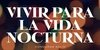 Honduras Font Poster 3