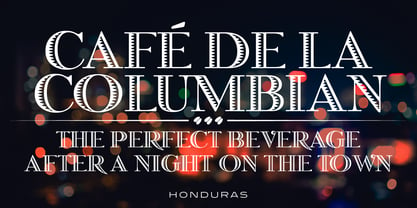 Honduras Font Poster 4