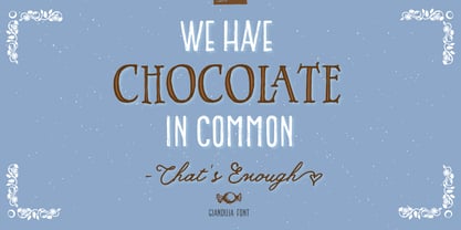 Gianduja Font Poster 4