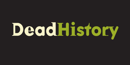 Dead History Font Poster 1