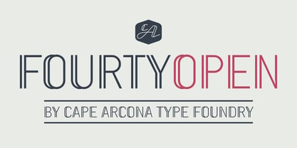 CA Fourty Open Font Poster 2