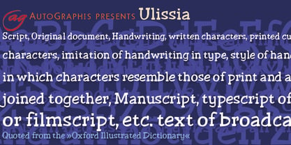 Ulissia Font Poster 2