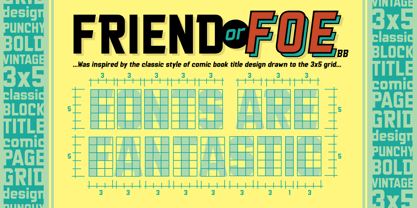 Friend Or Foe BB Font Poster 2