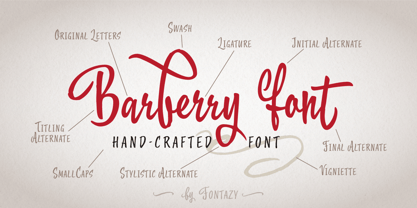 Barberry Font Poster 3