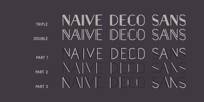 Naive Deco Sans Fuente Póster 2