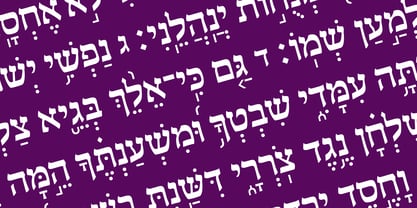 Hebrew Amanda Tanach Fuente Póster 1