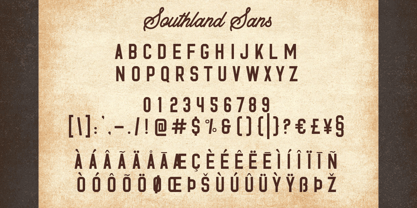 The Northland & Southland Combinations Font Poster 6