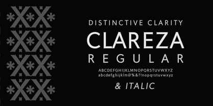 Clareza Font Poster 2