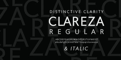 Clareza Font Poster 3