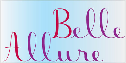 Belle Allure Font Poster 2