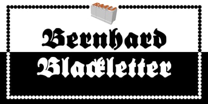 Bernhard Blackletter Font Poster 1