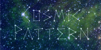 Cosmic Pattern Font Poster 1