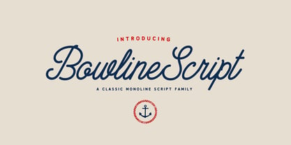 Bowline Script Fuente Póster 1