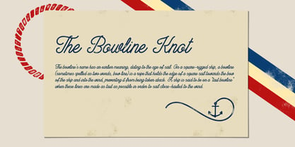 Bowline Script Font Poster 12