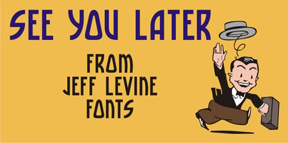 See You Later JNL Font Poster 1
