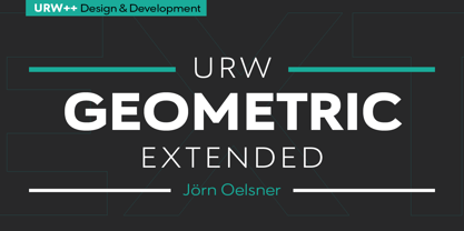 URW Geometric Extended Font Poster 1