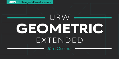 URW Geometric Extended Fuente Póster 1