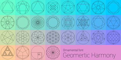 Geometric Harmony Font Poster 1