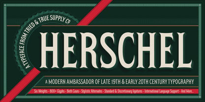 Herschel Font Poster 17