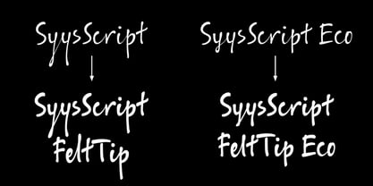 ALS SyysScript Font Poster 1