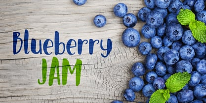 Blueberry Jam Font Poster 1