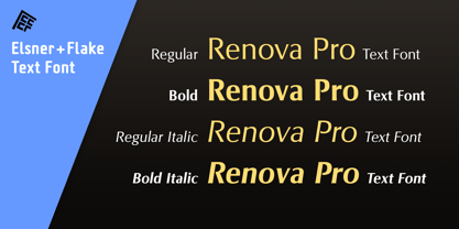 Renova Pro Font Poster 1