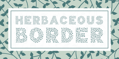 Herbaceous Border Font Poster 2