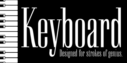 Keyboard Font Poster 5