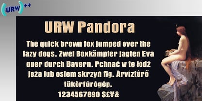 Pandora Font Poster 1